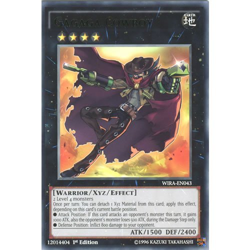 Amazon.com: YuGiOh : WIRA-EN043 1st Ed Gagaga Cowboy Rare Card